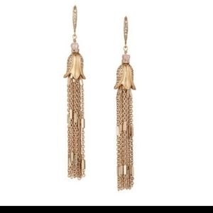 New petalette gold drop earrings chloe
